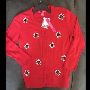 NWT Catherine Malandrino Cotton Blend Cardigan